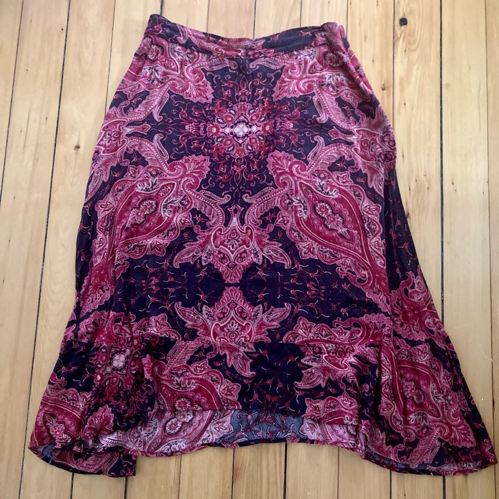 Free People paisley skirt